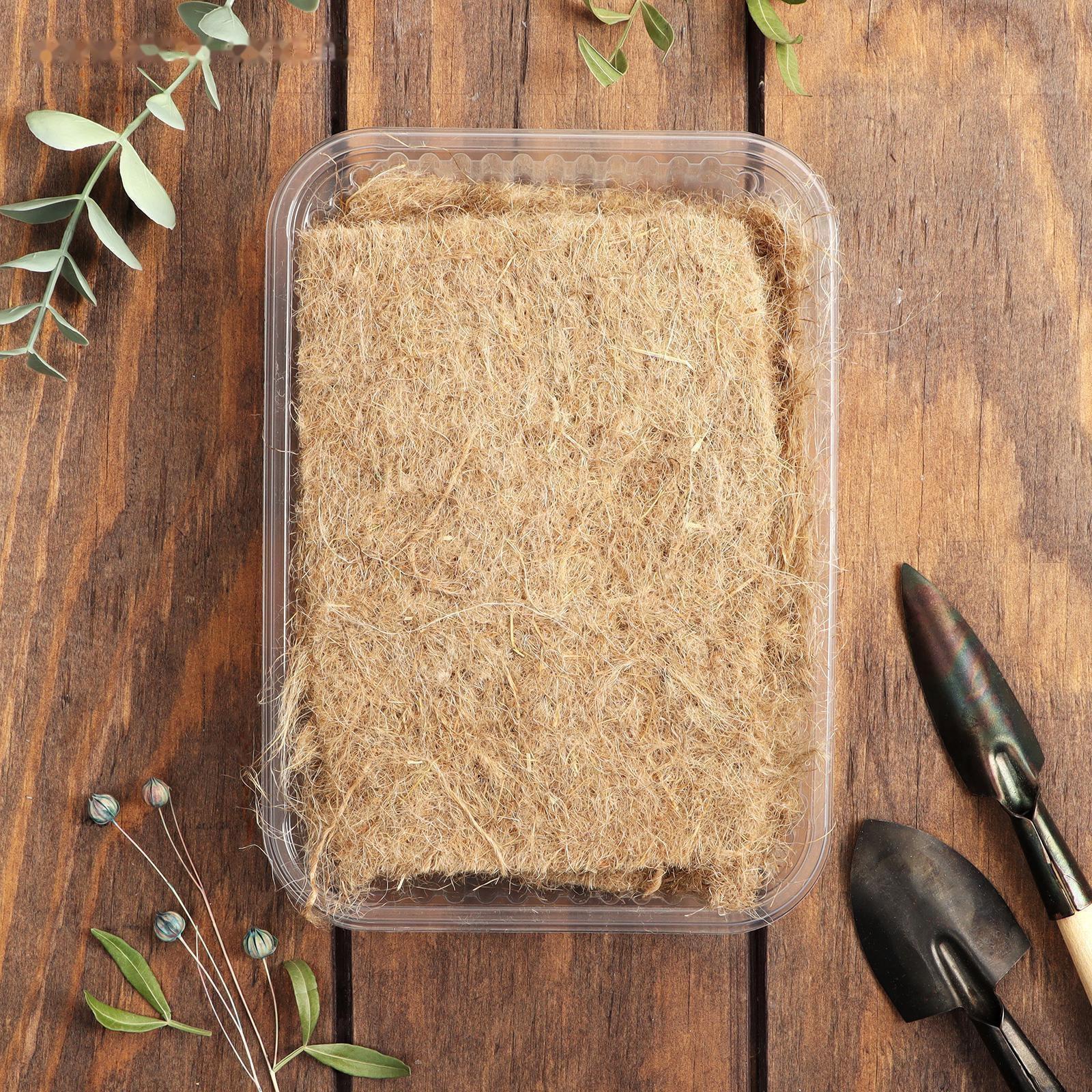 Набор джутовых ковриков для микрозелени 5 шт. с боксами 5 шт 