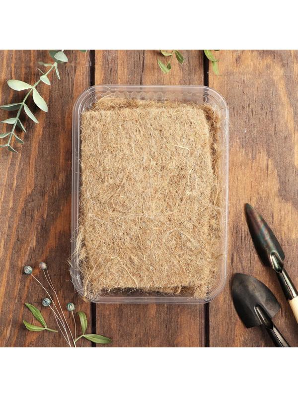 Набор джутовых ковриков для микрозелени 5 шт. с боксами 5 шт 