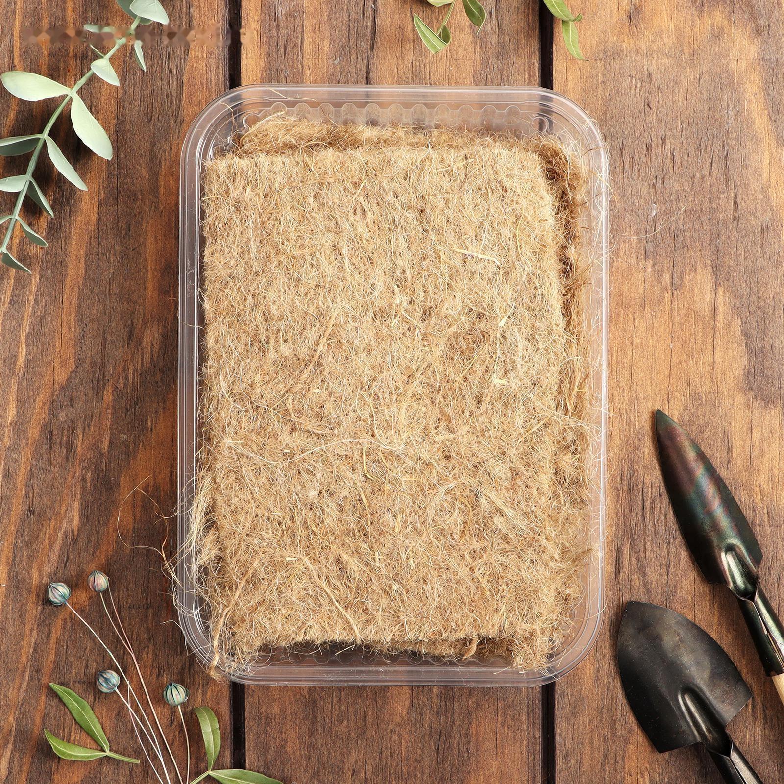 Набор джутовых ковриков для микрозелени 5 шт с боксом 1 шт 