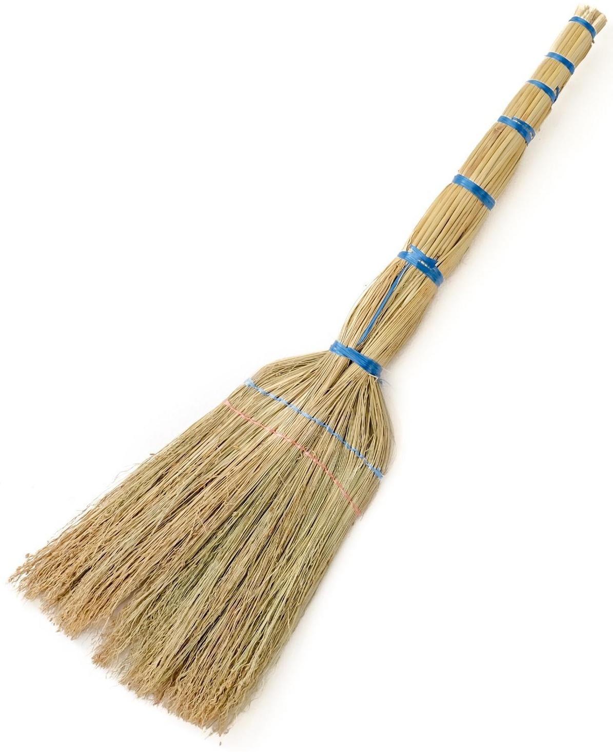 Веник узбекский из сорго 2х-прошивной средний, 72-80 см, ручная работа