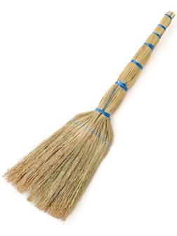 Веник узбекский из сорго 2х-прошивной средний, 72-80 см, ручная работа