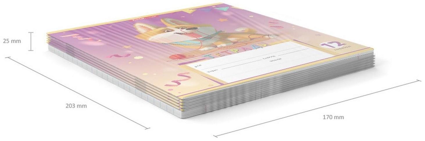 Тетрадь 12 листов в линейку, ErichKrause 