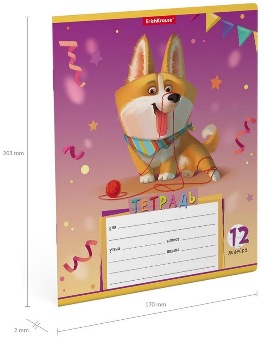 Тетрадь 12 листов в линейку, ErichKrause 