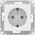 Розетка SE ATLASDESIGN, 16 А, 250 В, встраиваемая, с з/к, IP20, белая, ATN000143