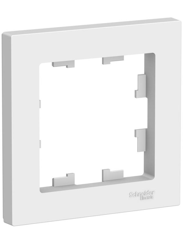 Рамка SE AtlasDesign, 1 пост, универсальная, белая, ATN000101