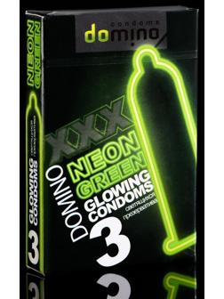 Презервативы Domino neon green, 3 шт.