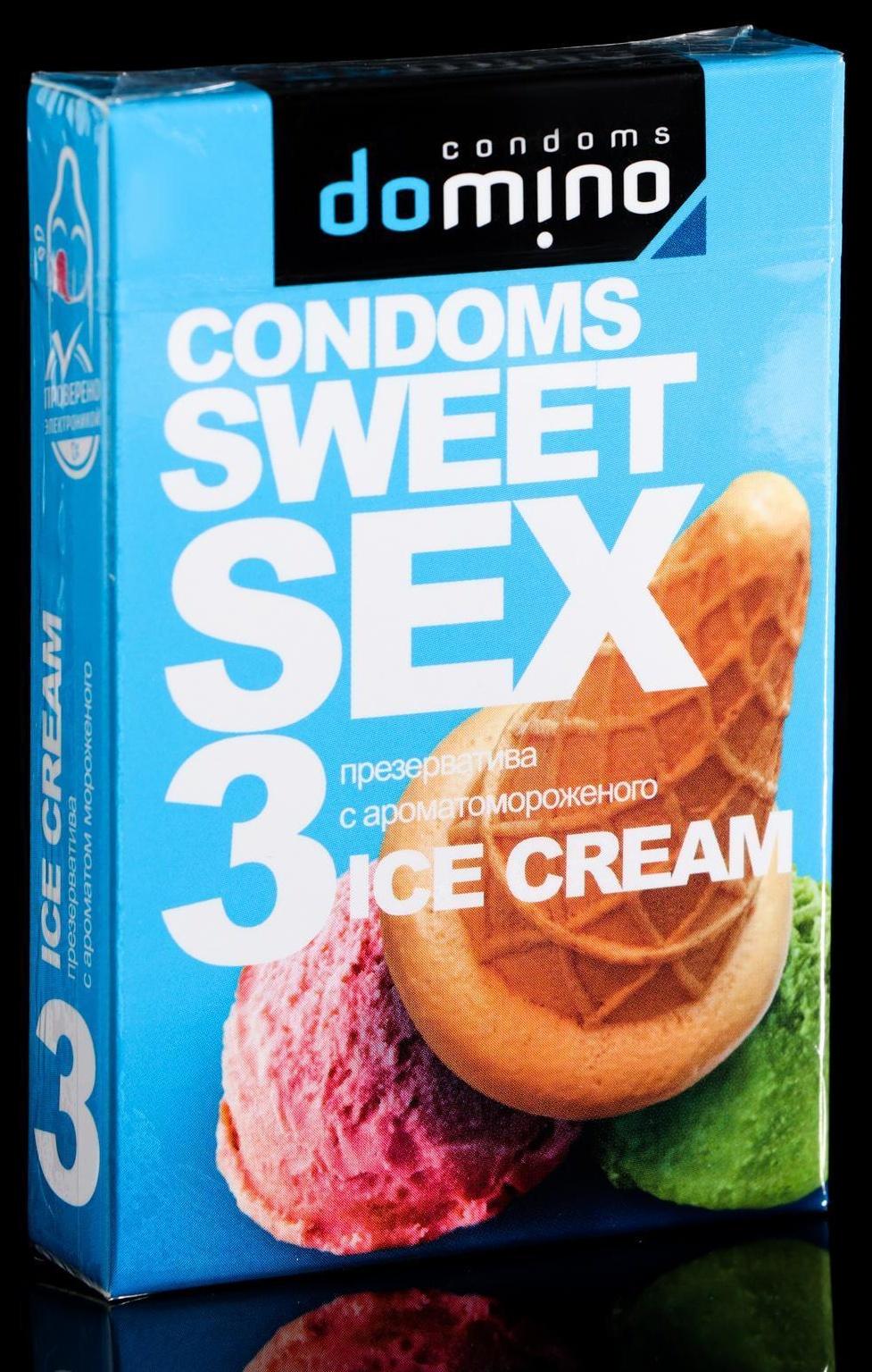 Презервативы Domino sweet sex ice cream,3 шт.