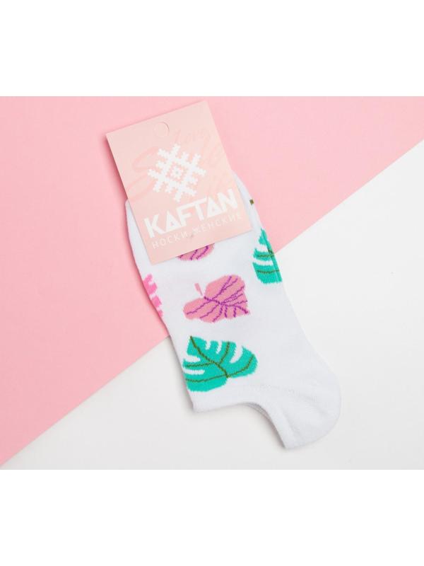 Носки женские укороченные KAFTAN «Листья» р. 36-39 (23-25 см)