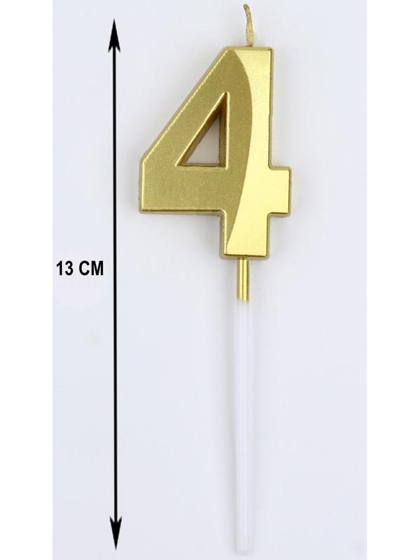 Свеча в торт на шпажке «‎Грань», цифра 