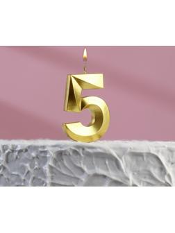 Свеча в торт на шпажке «‎Грань», цифра 