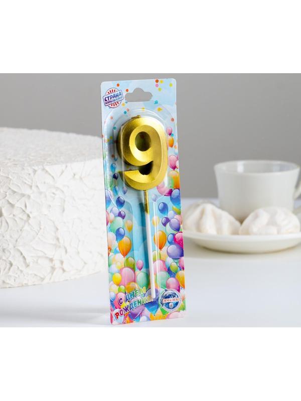 Свеча в торт на шпажке «‎Грань», цифра 