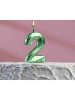 Свеча в торт на шпажке «‎Грань», цифра 