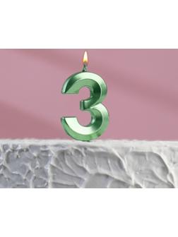 Свеча в торт на шпажке «‎Грань», цифра 