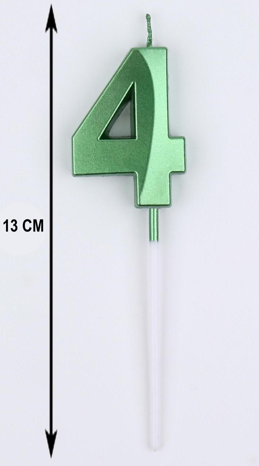 Свеча в торт на шпажке «‎Грань», цифра 