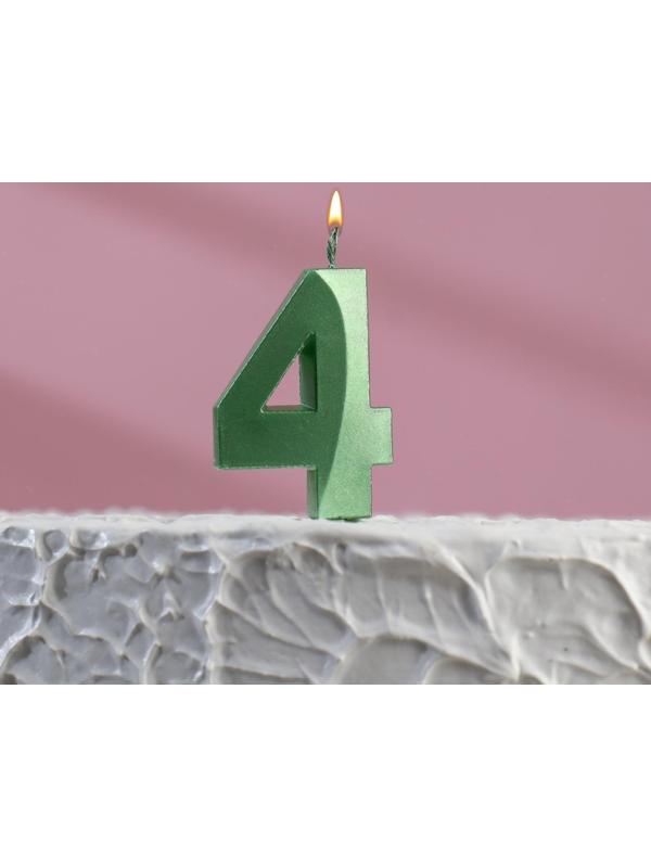 Свеча в торт на шпажке «‎Грань», цифра 