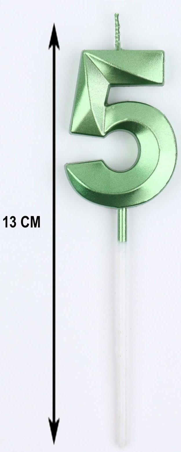 Свеча в торт на шпажке «‎Грань», цифра 