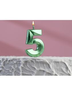 Свеча в торт на шпажке «‎Грань», цифра 