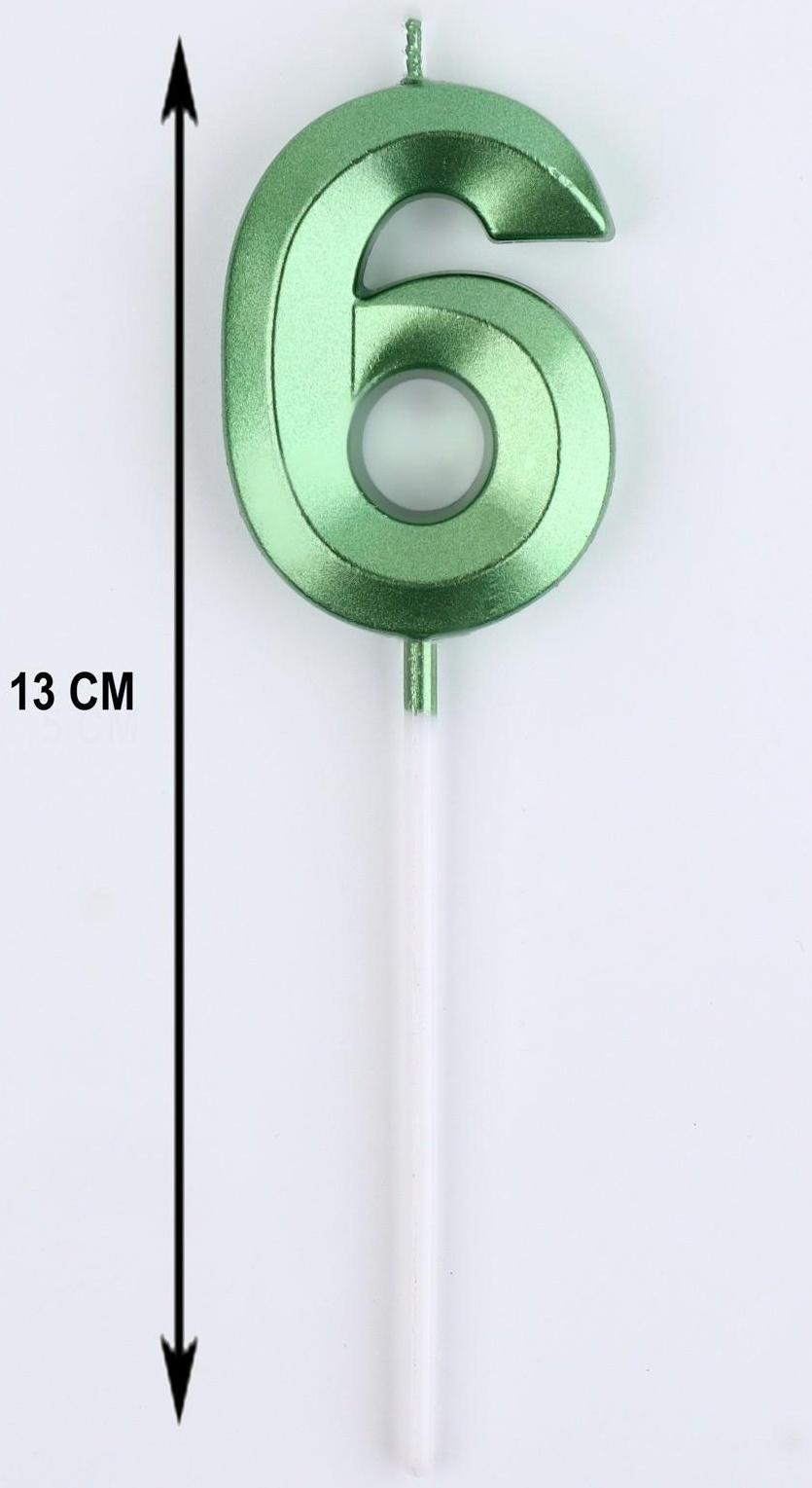 Свеча в торт на шпажке «‎Грань», цифра 