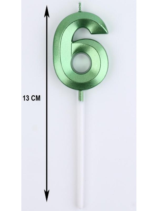 Свеча в торт на шпажке «‎Грань», цифра 