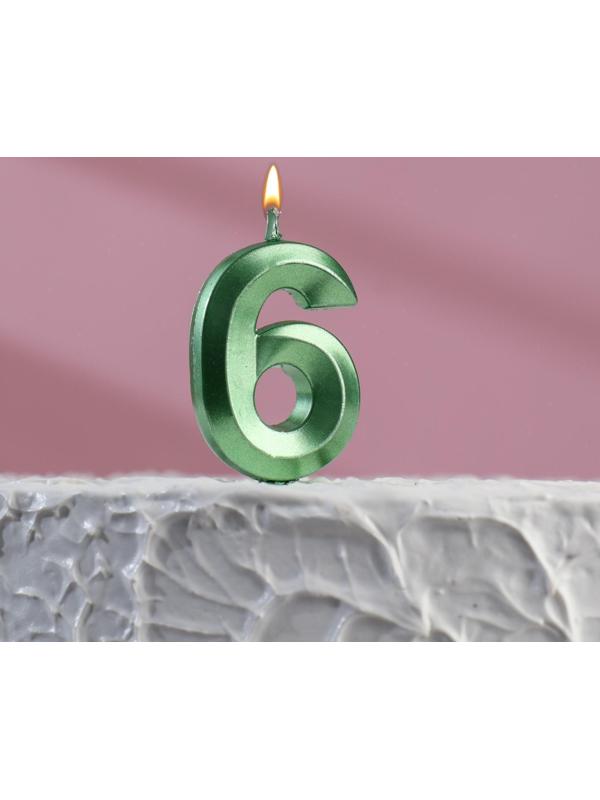 Свеча в торт на шпажке «‎Грань», цифра 