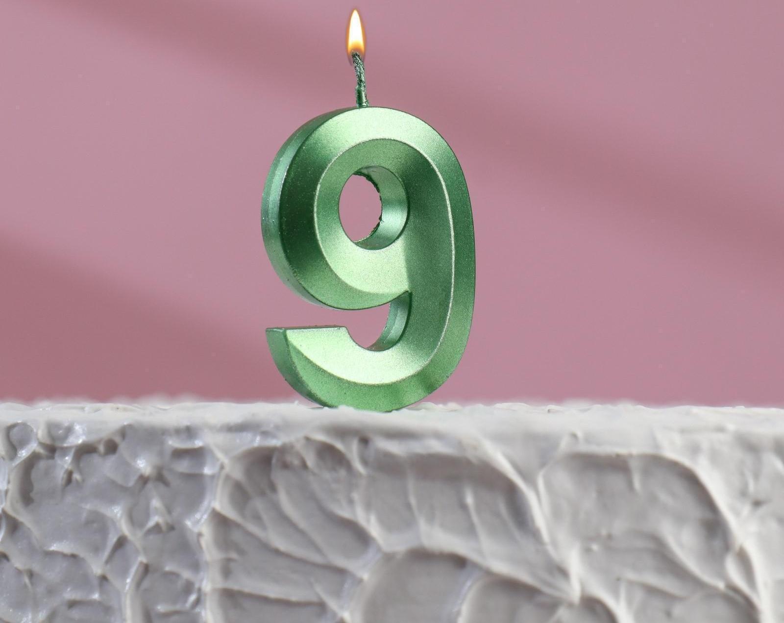 Свеча в торт на шпажке «‎Грань», цифра 