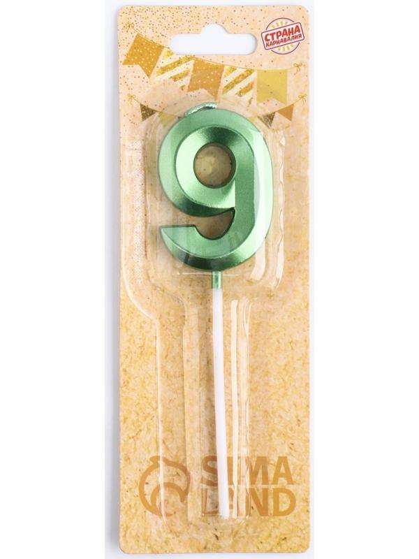 Свеча в торт на шпажке «‎Грань», цифра 