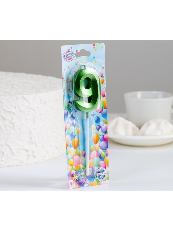 Свеча в торт на шпажке «‎Грань», цифра 