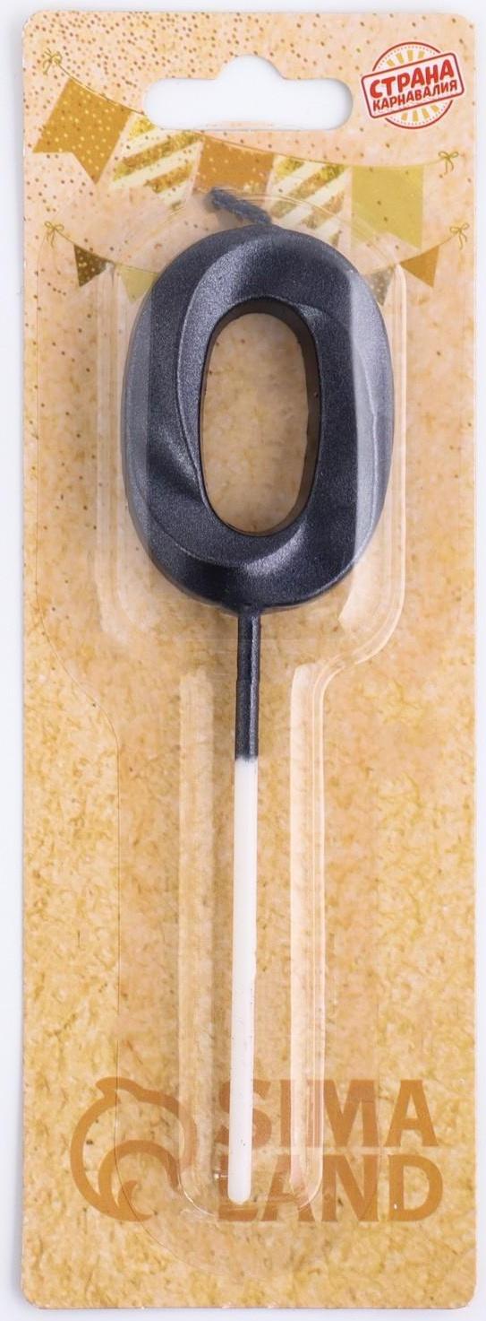 Свеча в торт на шпажке «‎Грань», цифра 