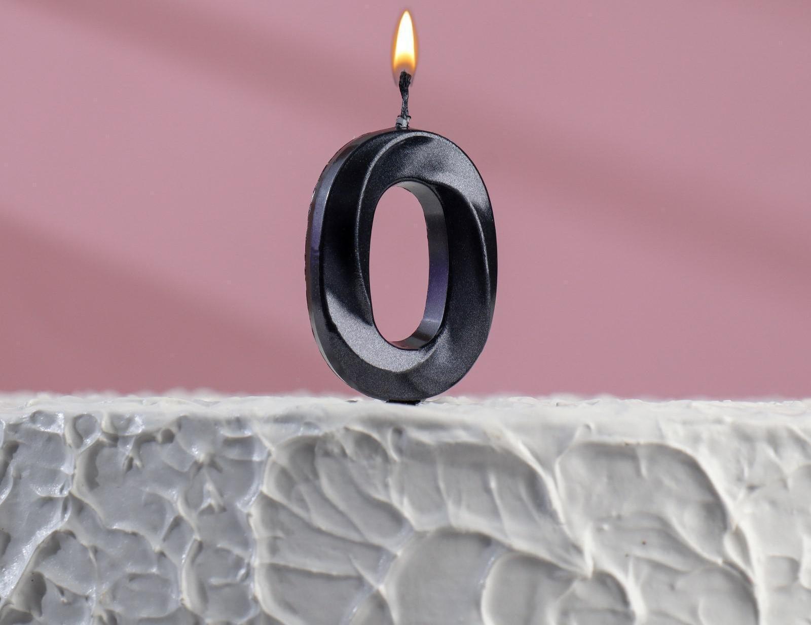 Свеча в торт на шпажке «‎Грань», цифра 