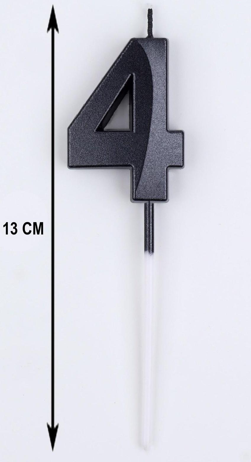 Свеча в торт на шпажке «‎Грань», цифра 