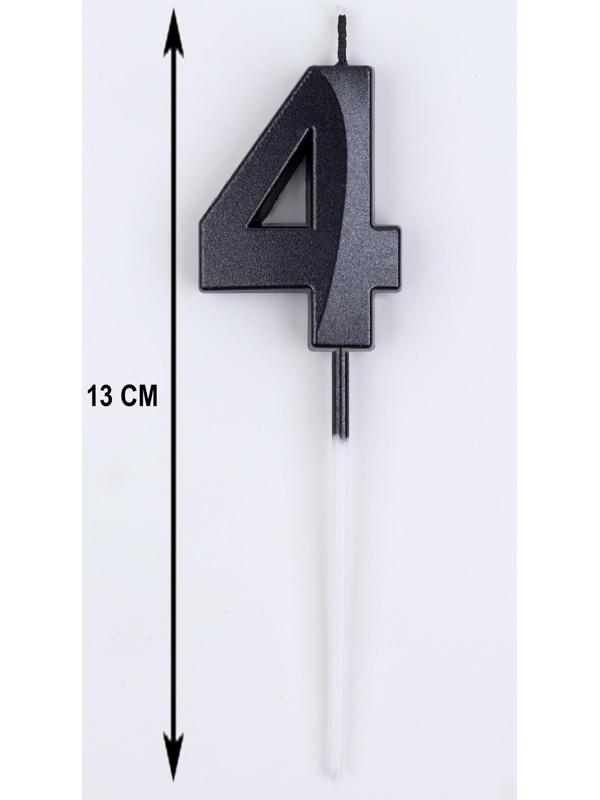 Свеча в торт на шпажке «‎Грань», цифра 