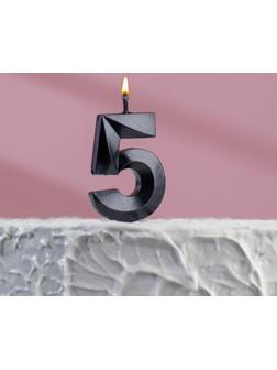 Свеча в торт на шпажке «‎Грань», цифра 