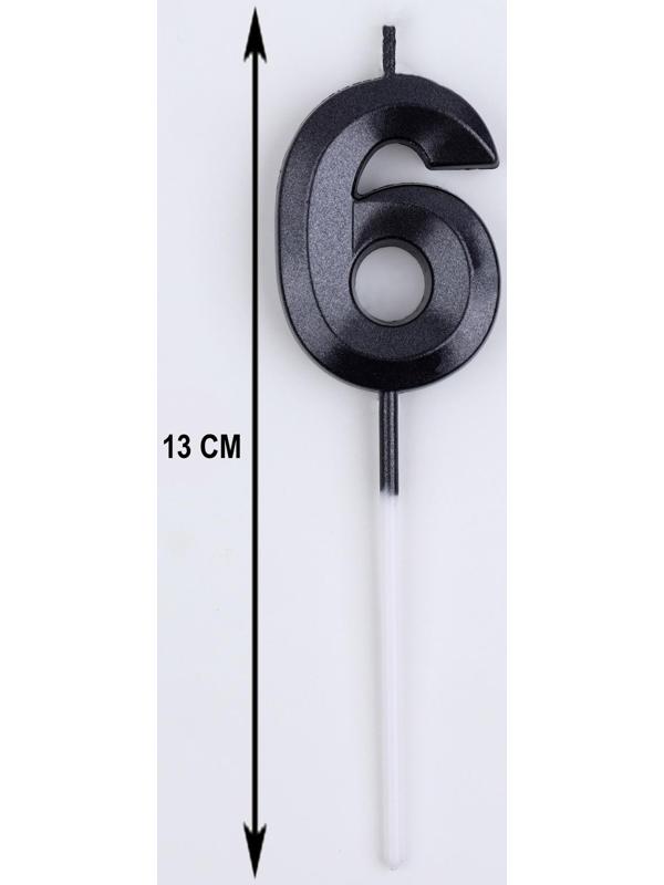 Свеча в торт на шпажке «‎Грань», цифра 