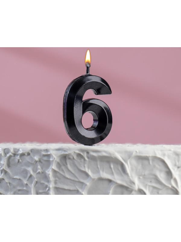 Свеча в торт на шпажке «‎Грань», цифра 