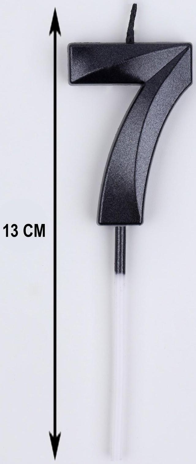 Свеча в торт на шпажке «‎Грань», цифра 