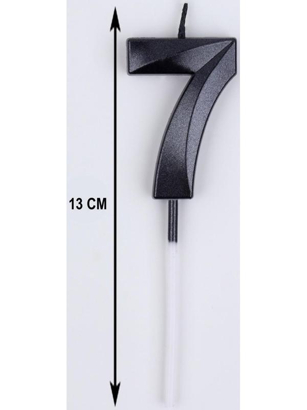 Свеча в торт на шпажке «‎Грань», цифра 