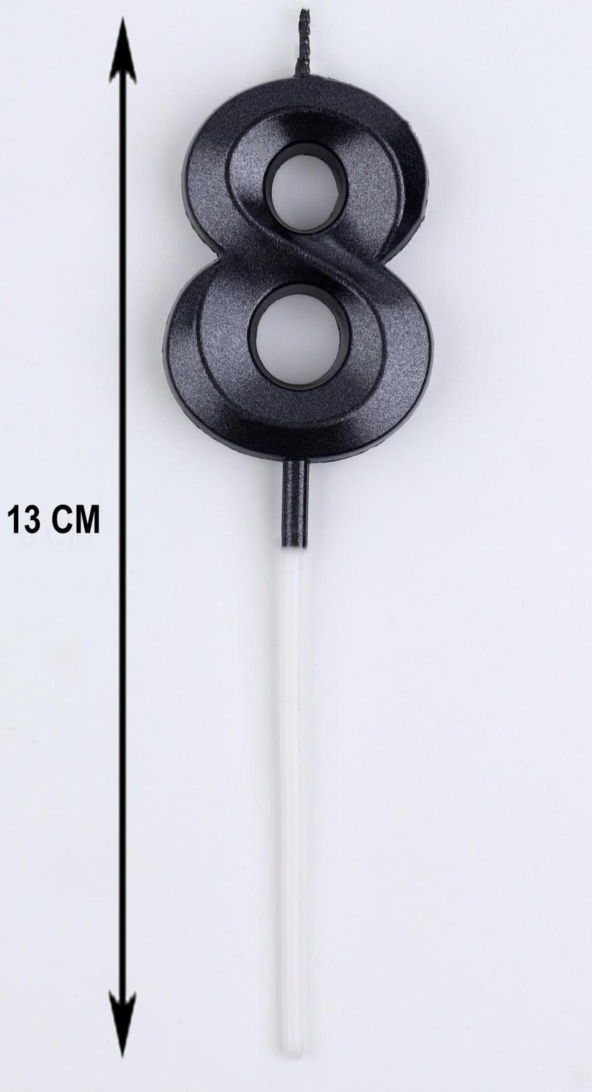 Свеча в торт на шпажке «‎Грань», цифра 