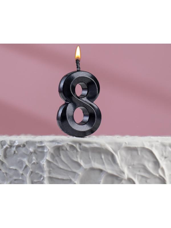 Свеча в торт на шпажке «‎Грань», цифра 