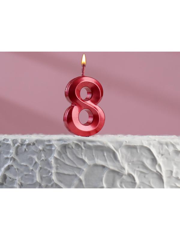 Свеча в торт на шпажке «‎Грань», цифра 