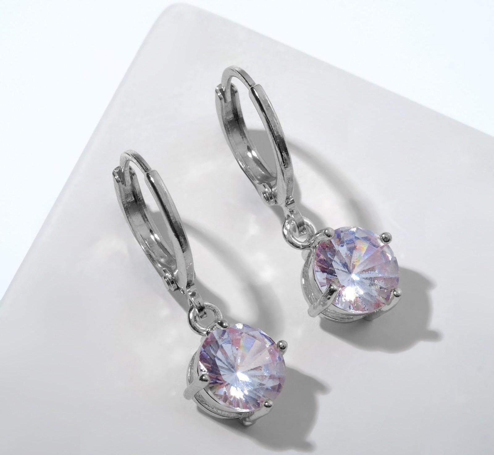 Серьги со стразами 