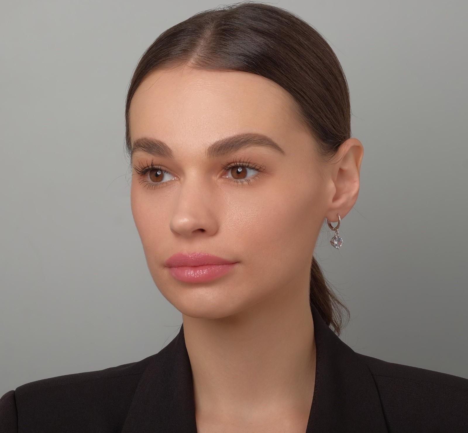 Серьги со стразами 