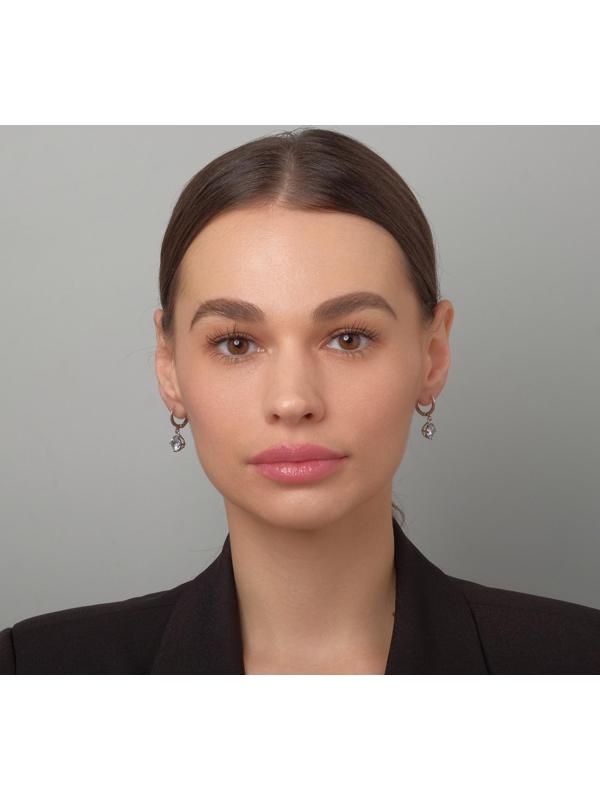 Серьги со стразами 