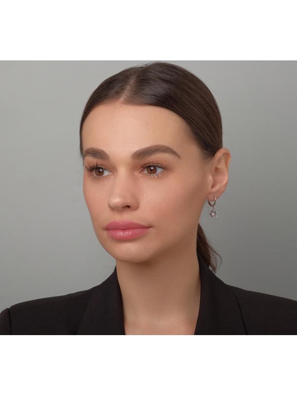 Серьги со стразами 