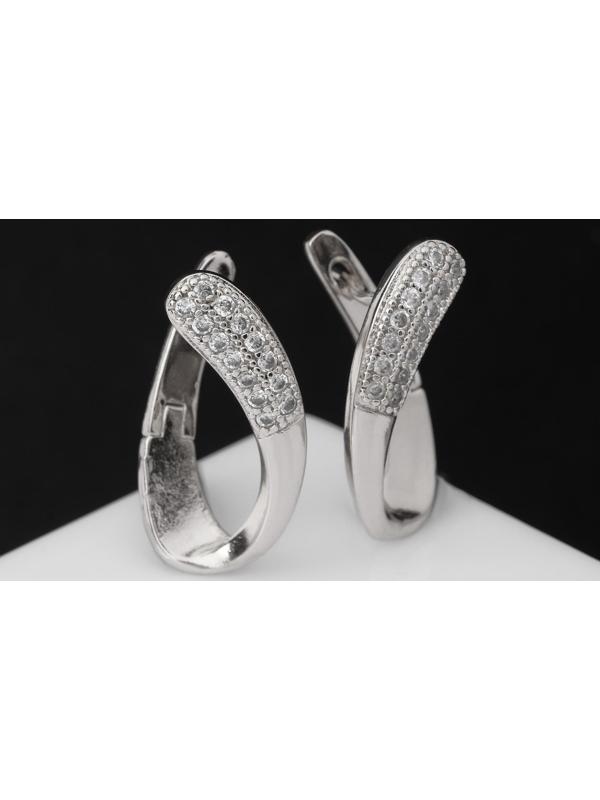 Серьги со стразами 