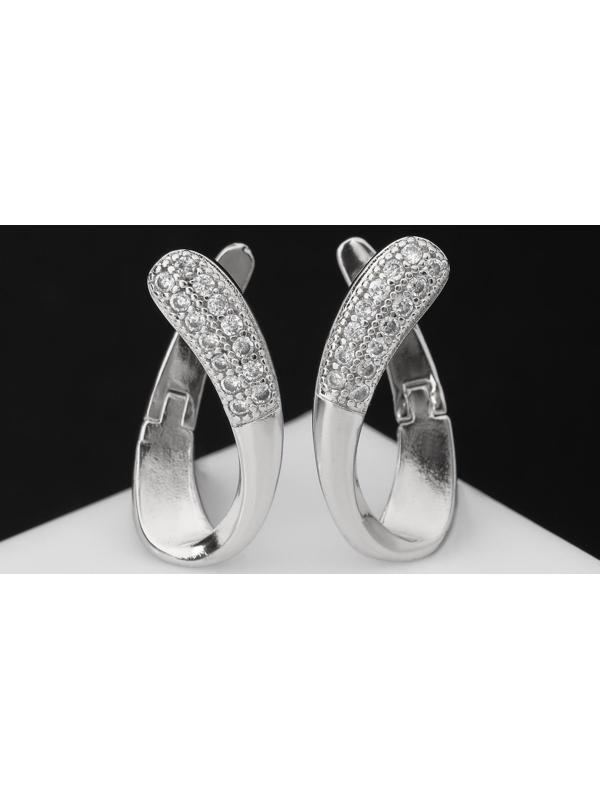 Серьги со стразами 