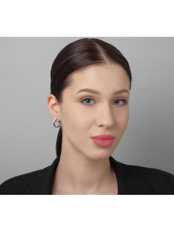 Серьги со стразами 