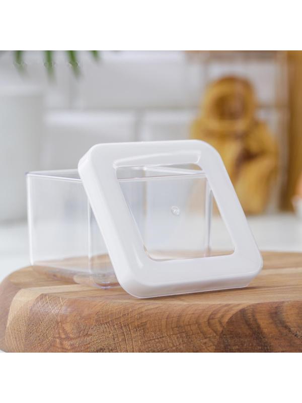 Контейнер для сыпучих продуктов «Степ», 500 мл, цвет белый