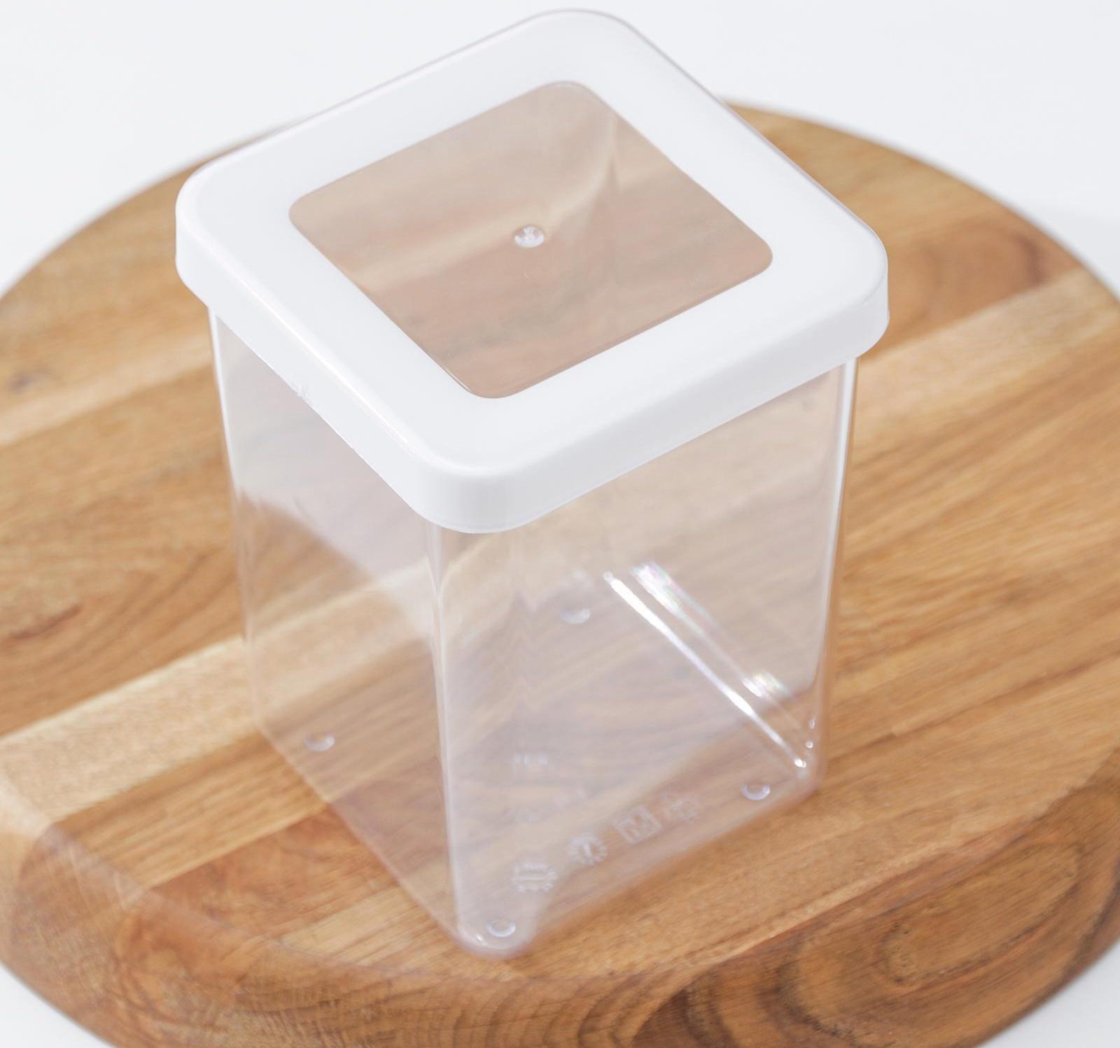 Контейнер для сыпучих продуктов «Степ», 1 л, цвет белый