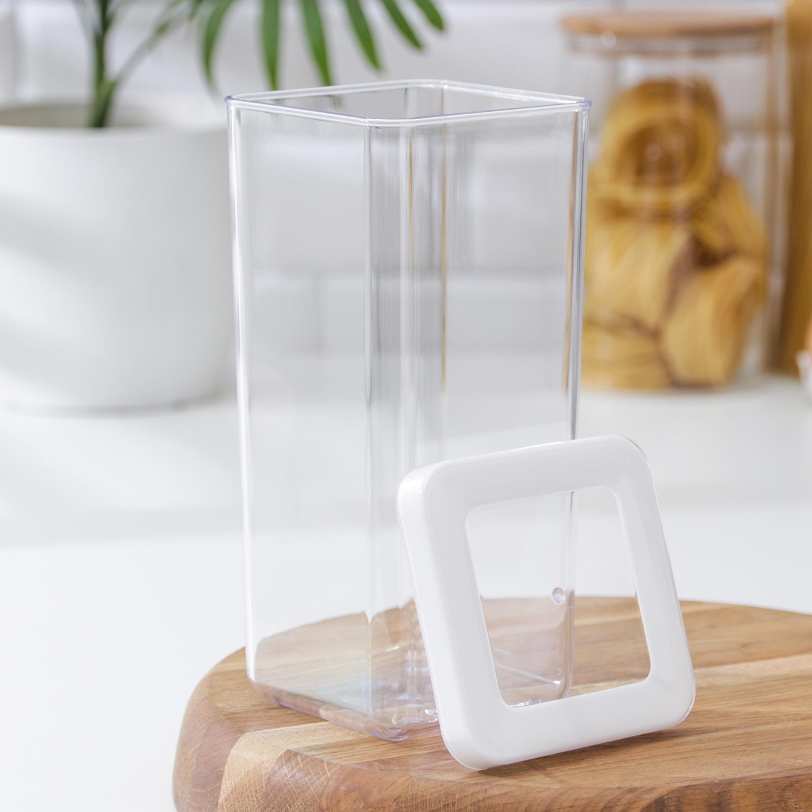 Контейнер для сыпучих продуктов «Степ», 1,4 л, цвет белый