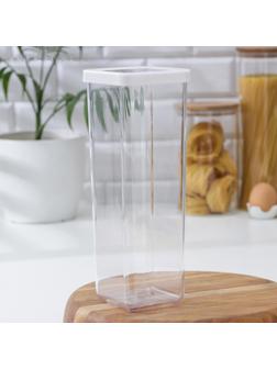 Контейнер для сыпучих продуктов «Степ», 1,9 л, цвет белый